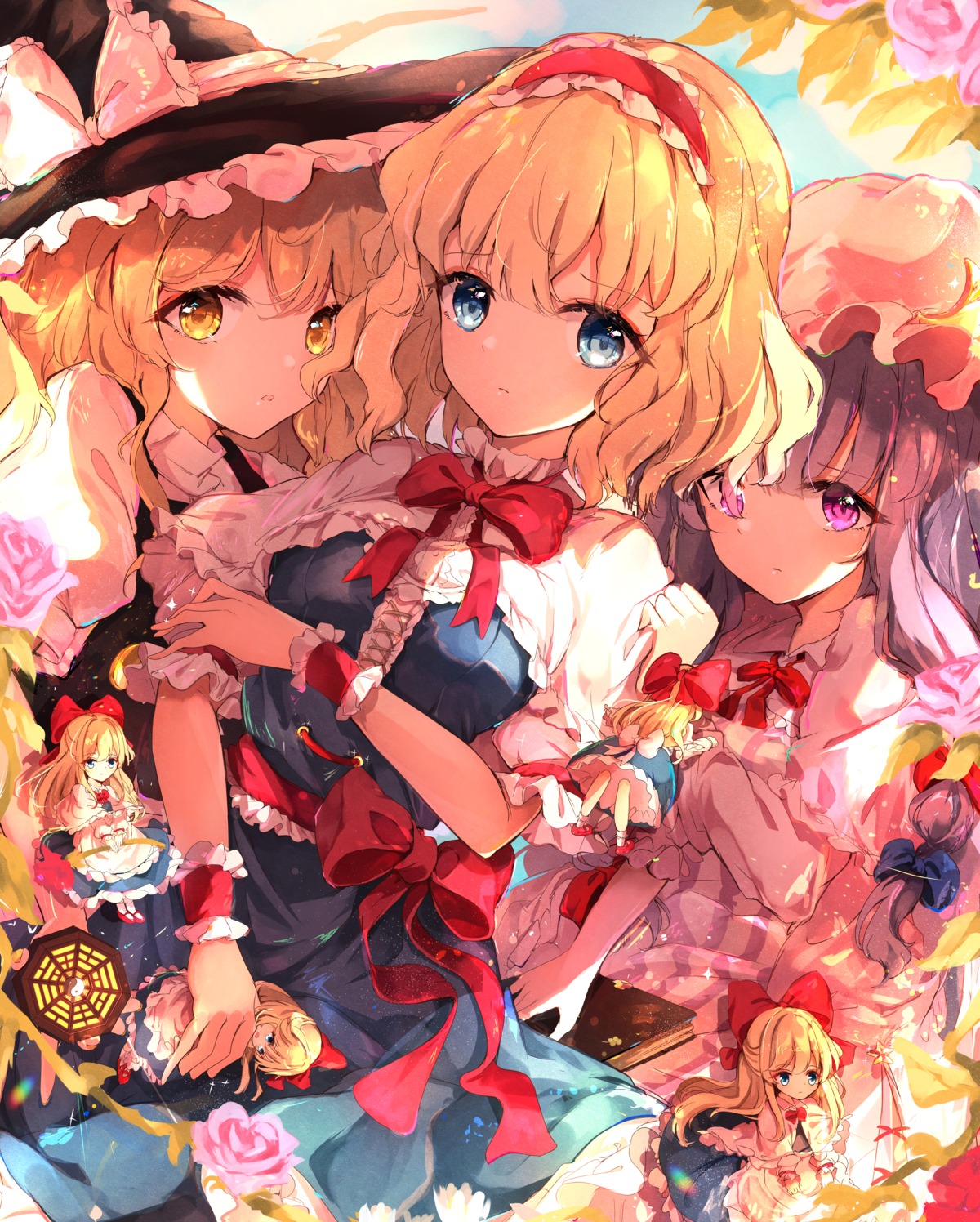 Shangurira Touhou Alice Margatroid Kirisame Marisa Patchouli Knowledge